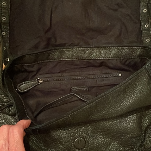 J Jill genuine leather crossbody saddlebag - Picture 9 of 16